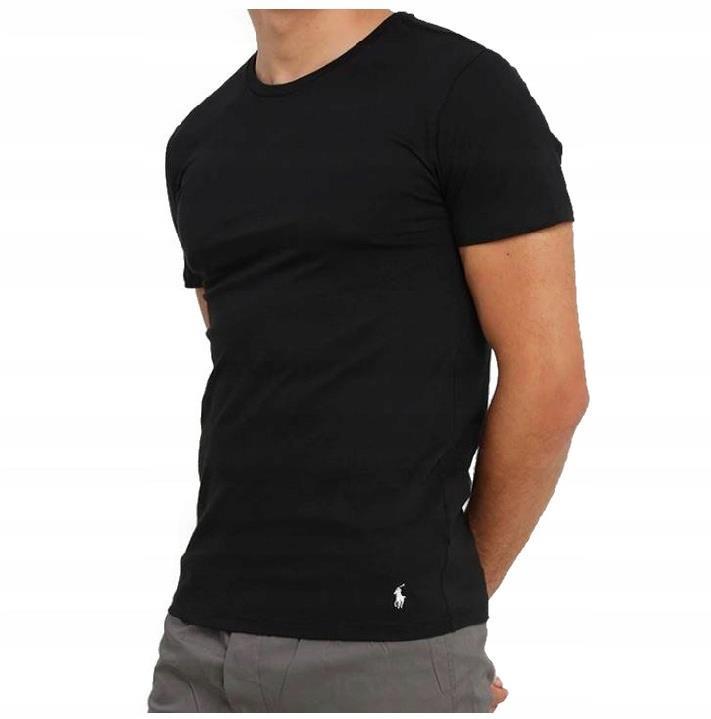 

Polo Ralph Lauren Czarny T Shirt Białe Logo L
