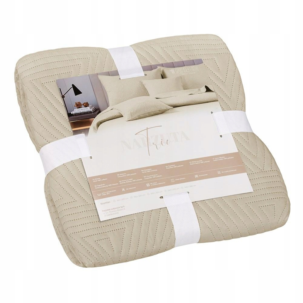 Přehoz 240x260 Trio béžový geometrický