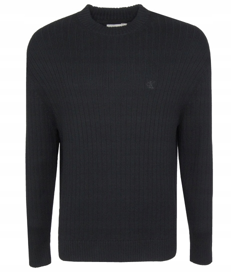 Calvin Klein Jeans pánský bavlněný svetr, černý, XL