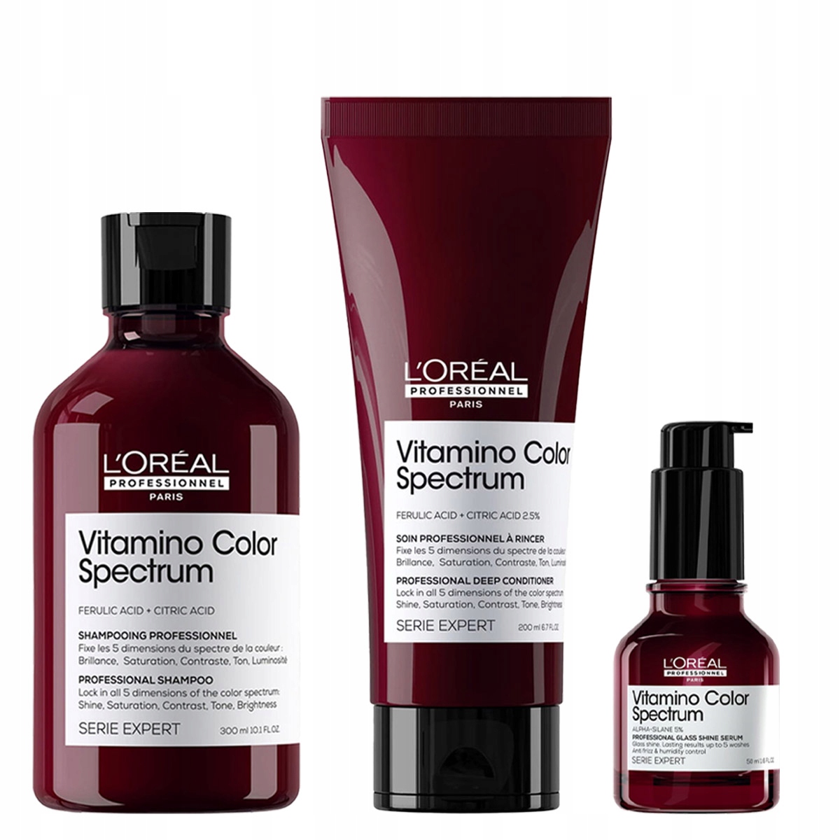 Loreal Vitamino Color Spectrum sada pro barvené vlasy dodávající lesk