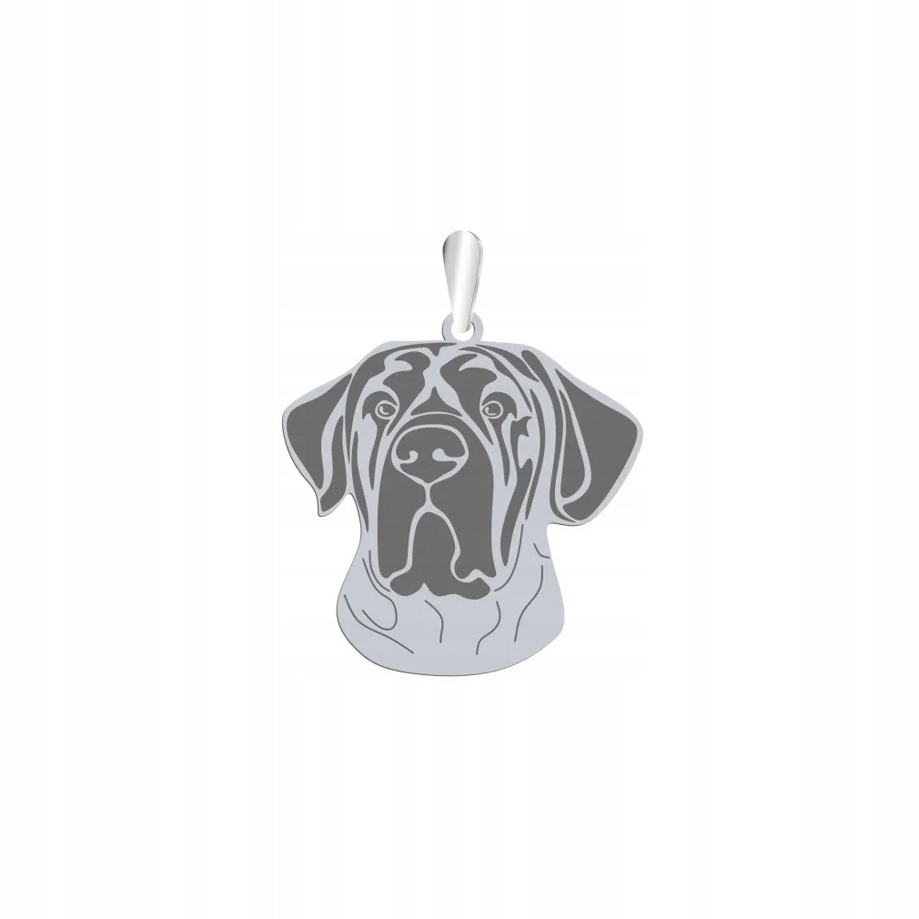 Stříbrný přívěsek s psem Japonský mastif 925 Šperky jako Dárek Gravírování
