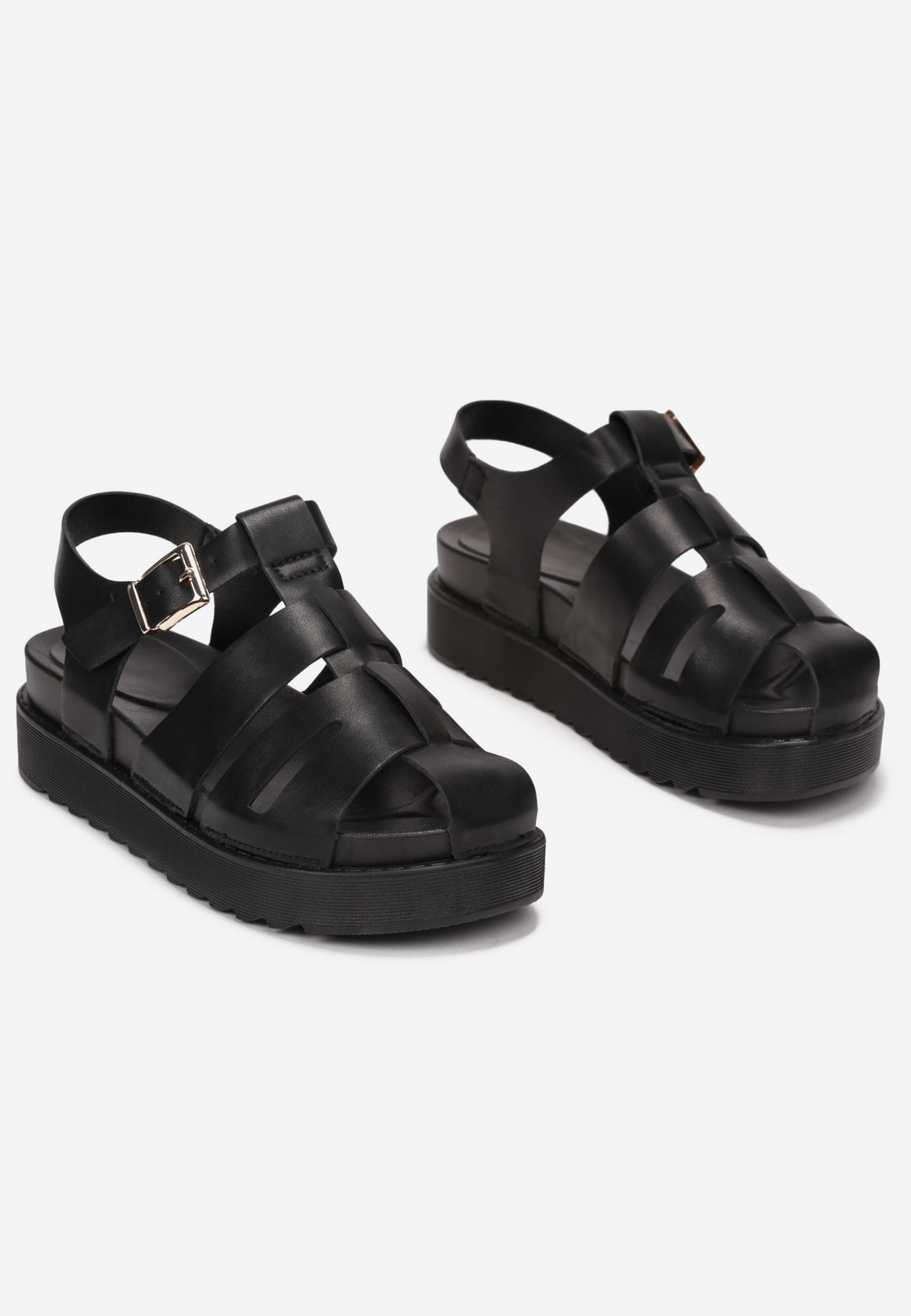 

Renee Czarne Sandały damskie 40 Casual