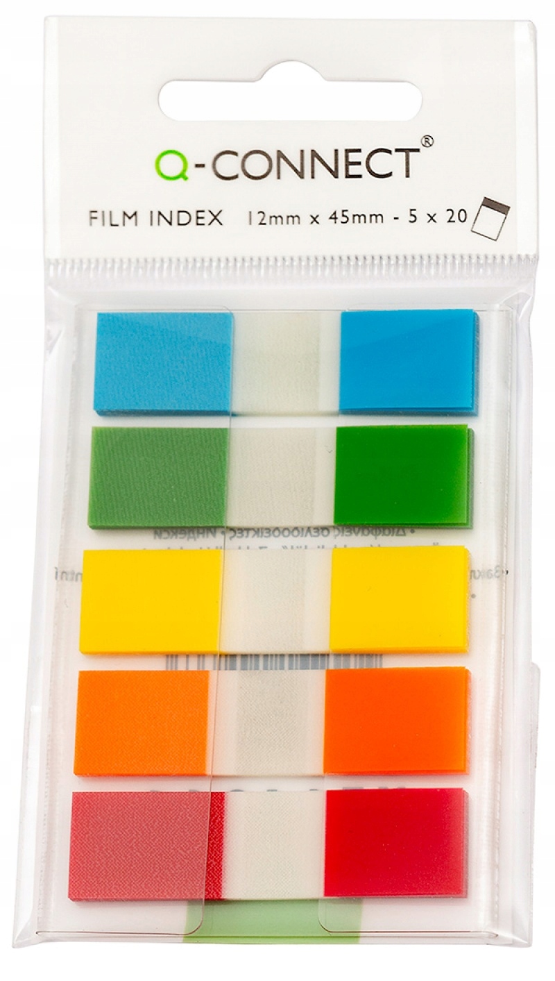 

Zakładki Pp 12x45mm 100 kart mix samoprzylepne
