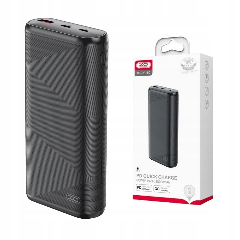 

Powerbank 20000 mAh 18W Usb Usb-c Qc 20W
