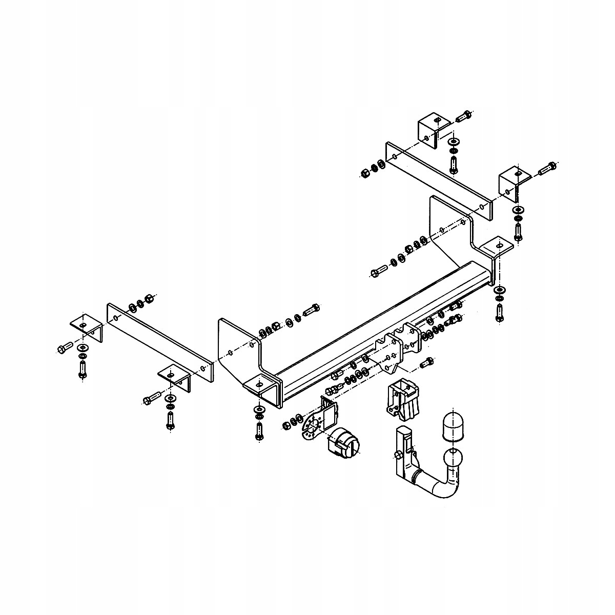 Hak holowniczy Wypinany Opel Movano B 2 Furgon 10-22 MODUŁ 13 PIN GRATIS Producent Steinhof
