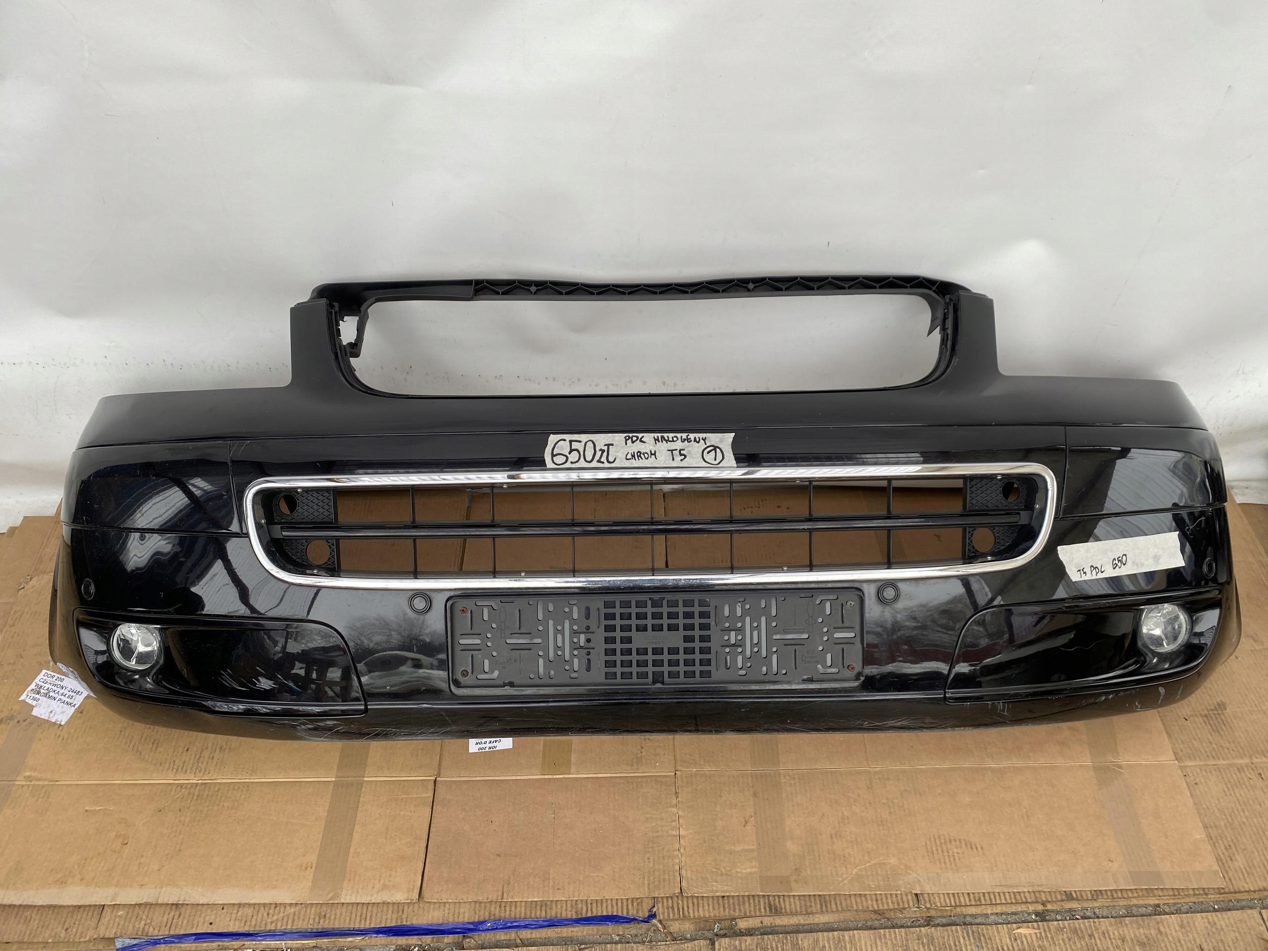 VW T5 MULTIVAN CARAVELLA 03- bumper front front PDC fog lights
