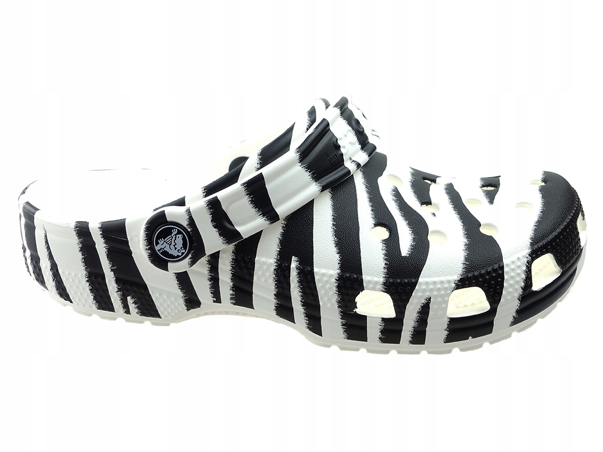 Klapki Crocs Classic Animal 206676 zebra NEW 36/37