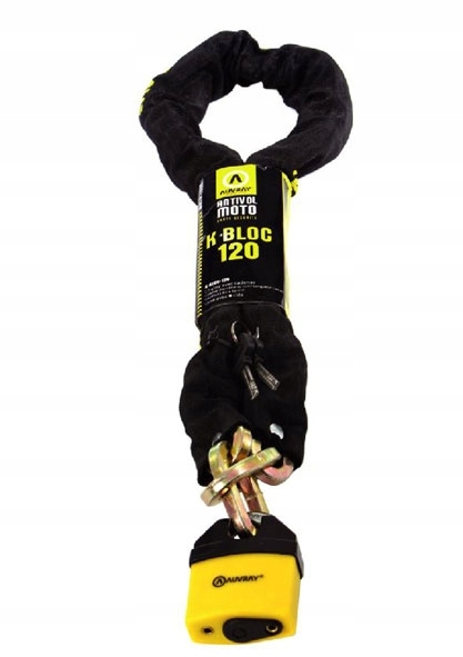 ZESTAW AUVRAY K BLOC ŁAŃCUCH + KŁÓDKA 120 CM 10 MM