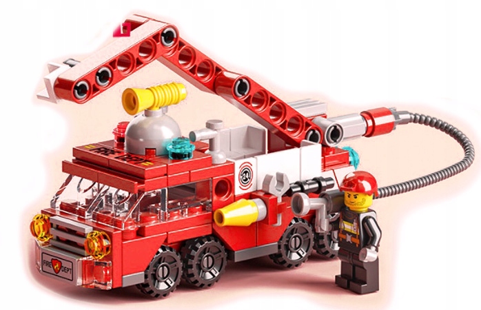 

Klocki 142 el. Straż Pożarna City Fire auto