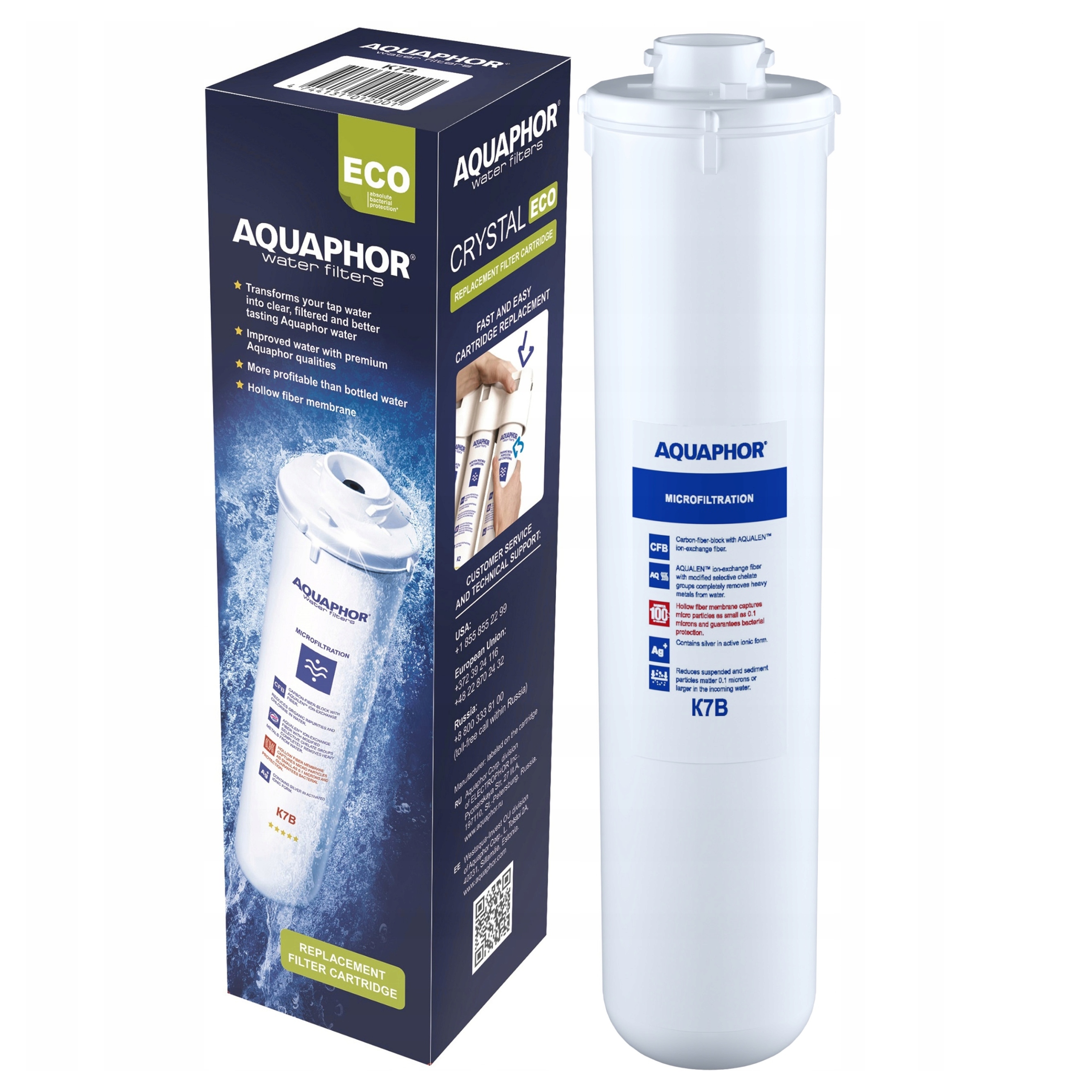 Filtrační vložka Aquaphor K7B vyměnitelná pro filtr pod dřez 1 Ks.