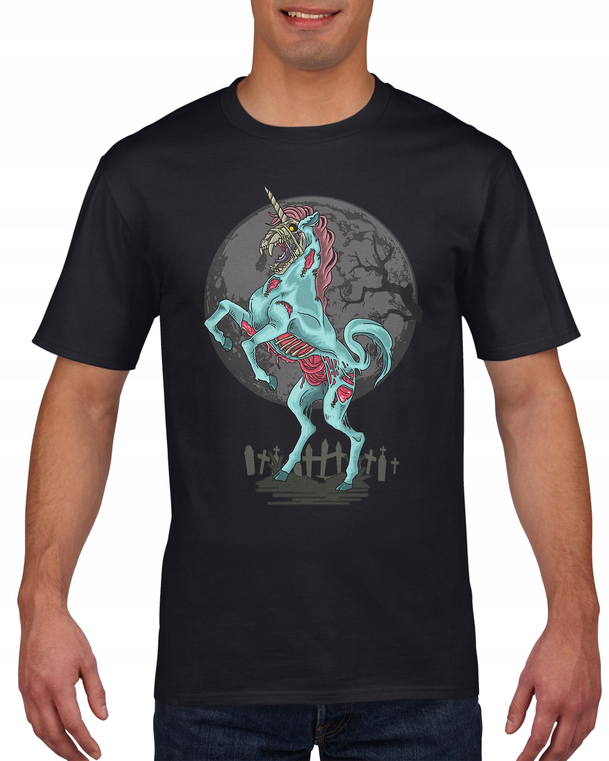 

Koszulka męska Zombie jednorożec unicorn