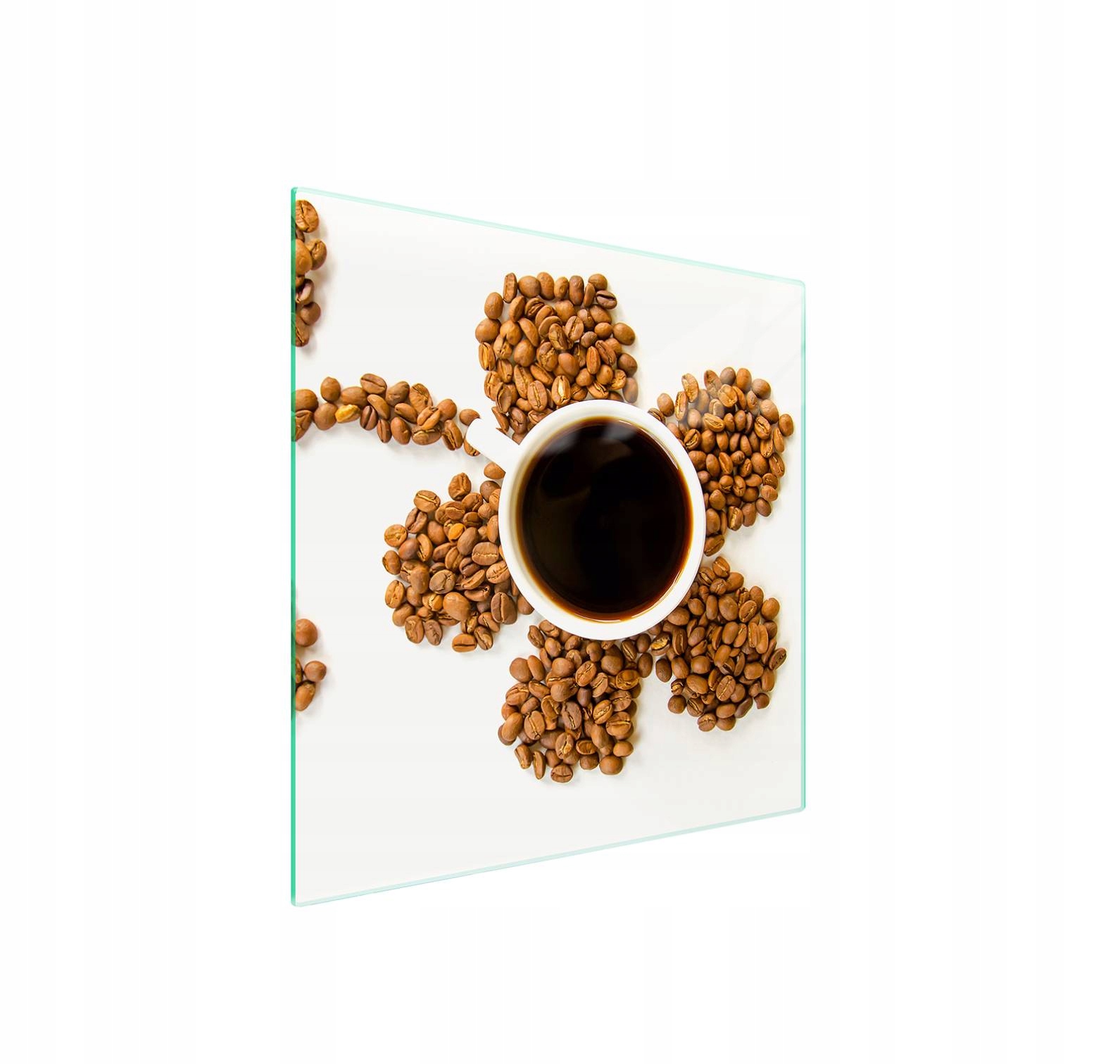 7v1 skleněná ochranná deska na sporák 50x52 Káva