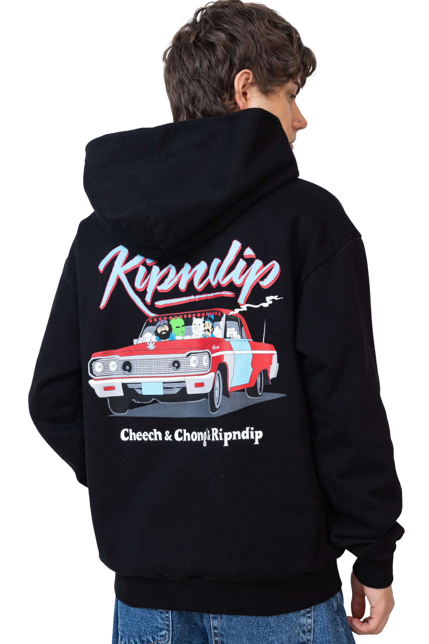 Mikina S Kapucí Ripndip Riders M černá