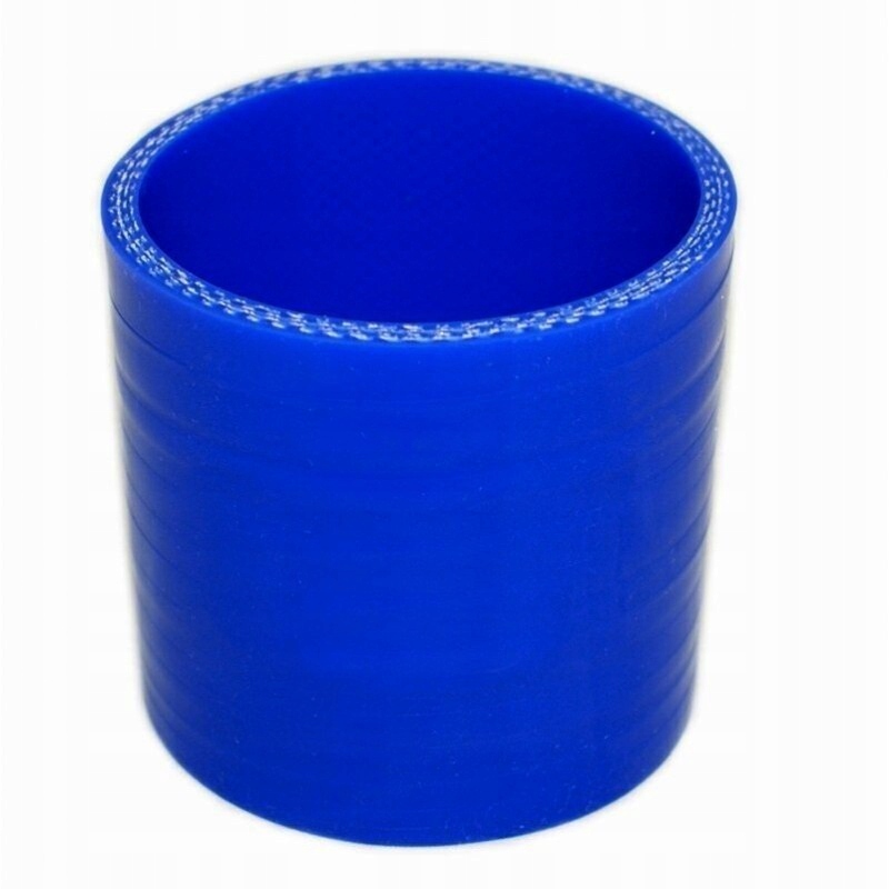 Łącznik silikonowy prosty do dolotu 63mm niebieski