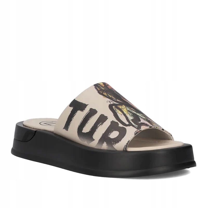 Stylové nazouváky na platformě Pařížanky Filippo DK6158/25 Be