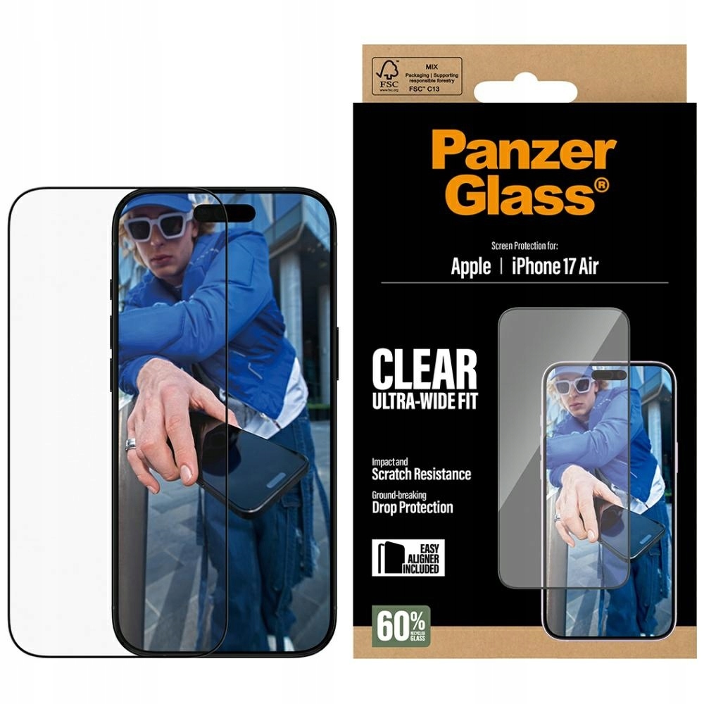 Tvrzené Sklo Pro Iphone Air Panzerglass Ultra-wide Fit Easyaligner