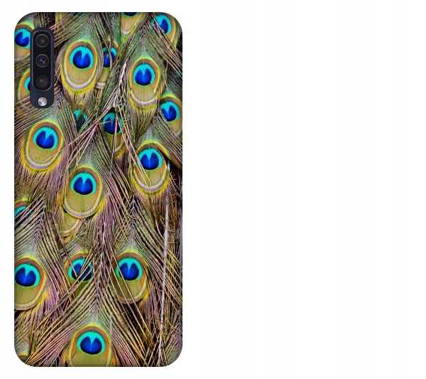 

Etui pokrowiec Samsung Galaxy A50 Pawie pióra