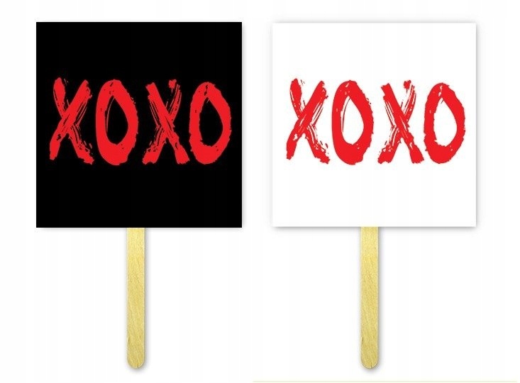 

Karteczki Xoxo tabliczki do zdjęć ślub fotobudki