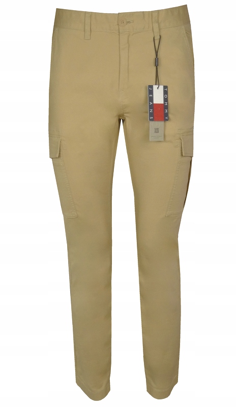 Tommy Jeans pánské kalhoty, béžové, cargo, 33/32