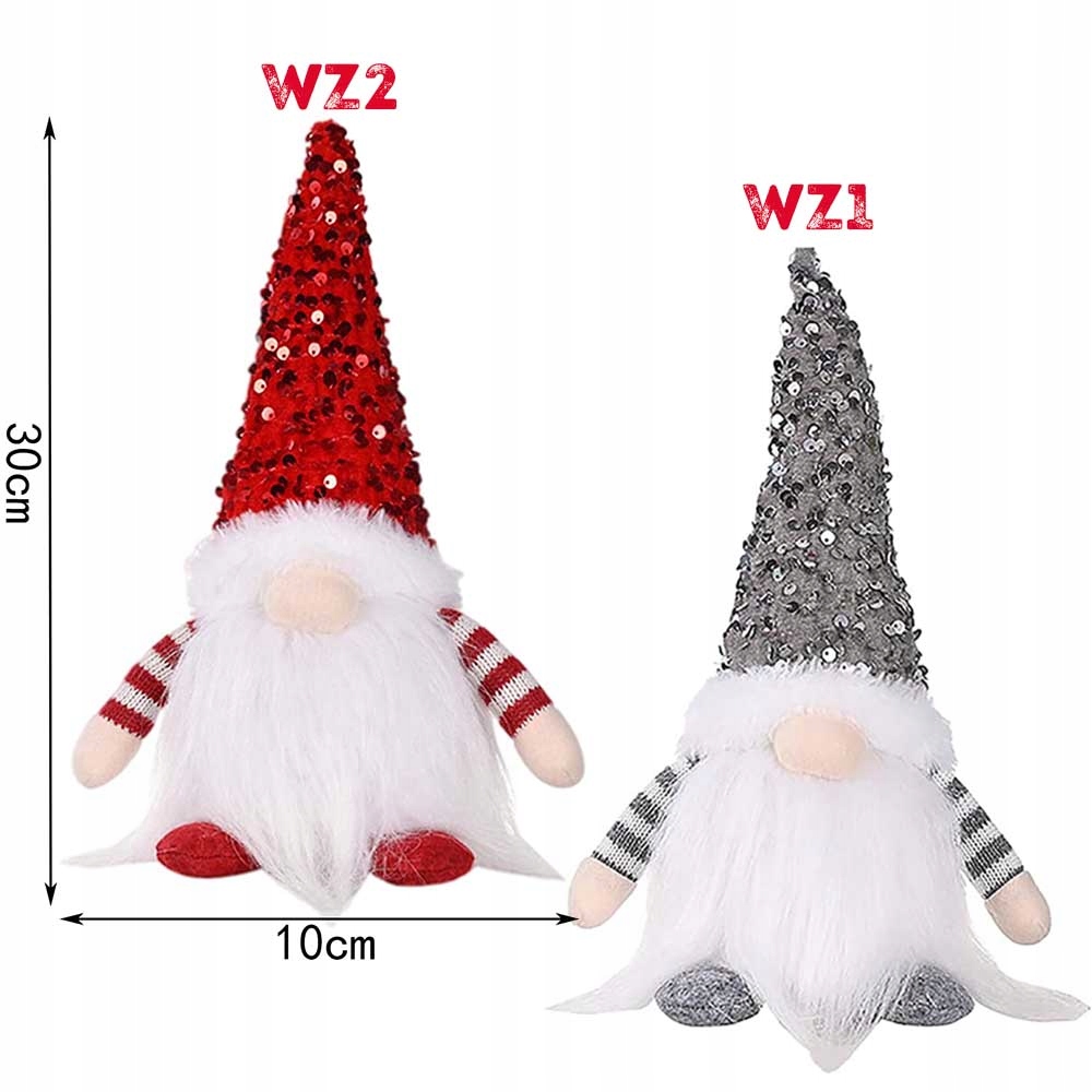 SKRZAT MIKOŁAJ GNOM ŚWIĄTECZNY NA PREZENT BOŻE NARODZENIE STOJĄCY LED Marka Raltek