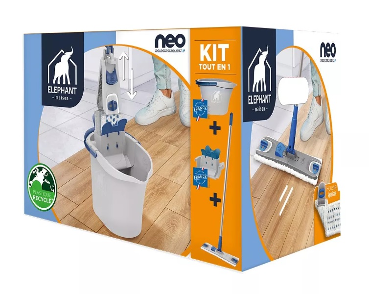 

Zestaw Neo system mop płaski mikrofibra Elephant