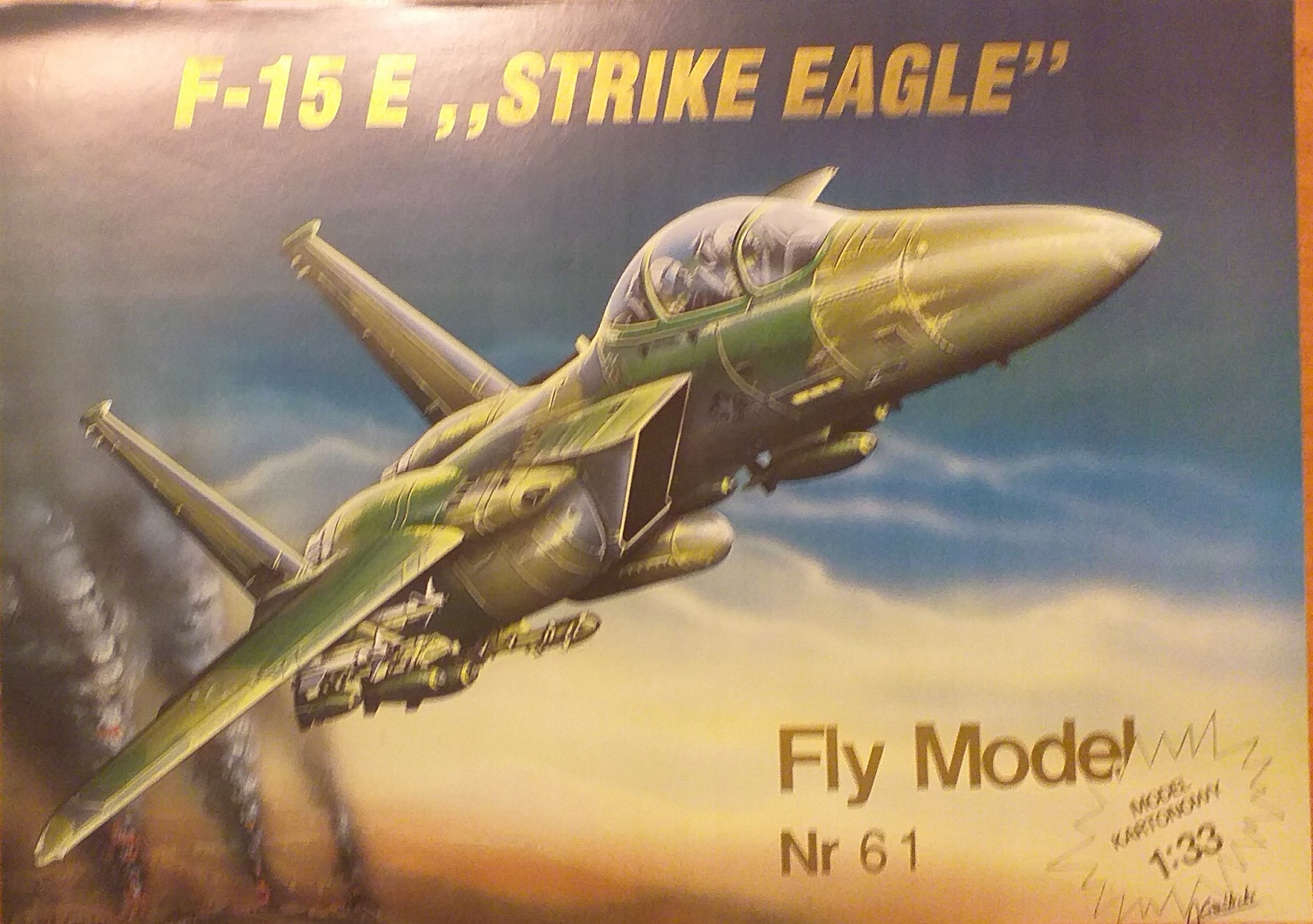 FlyModel nr 61 samolot F-15 E Strike Eagle 1:33