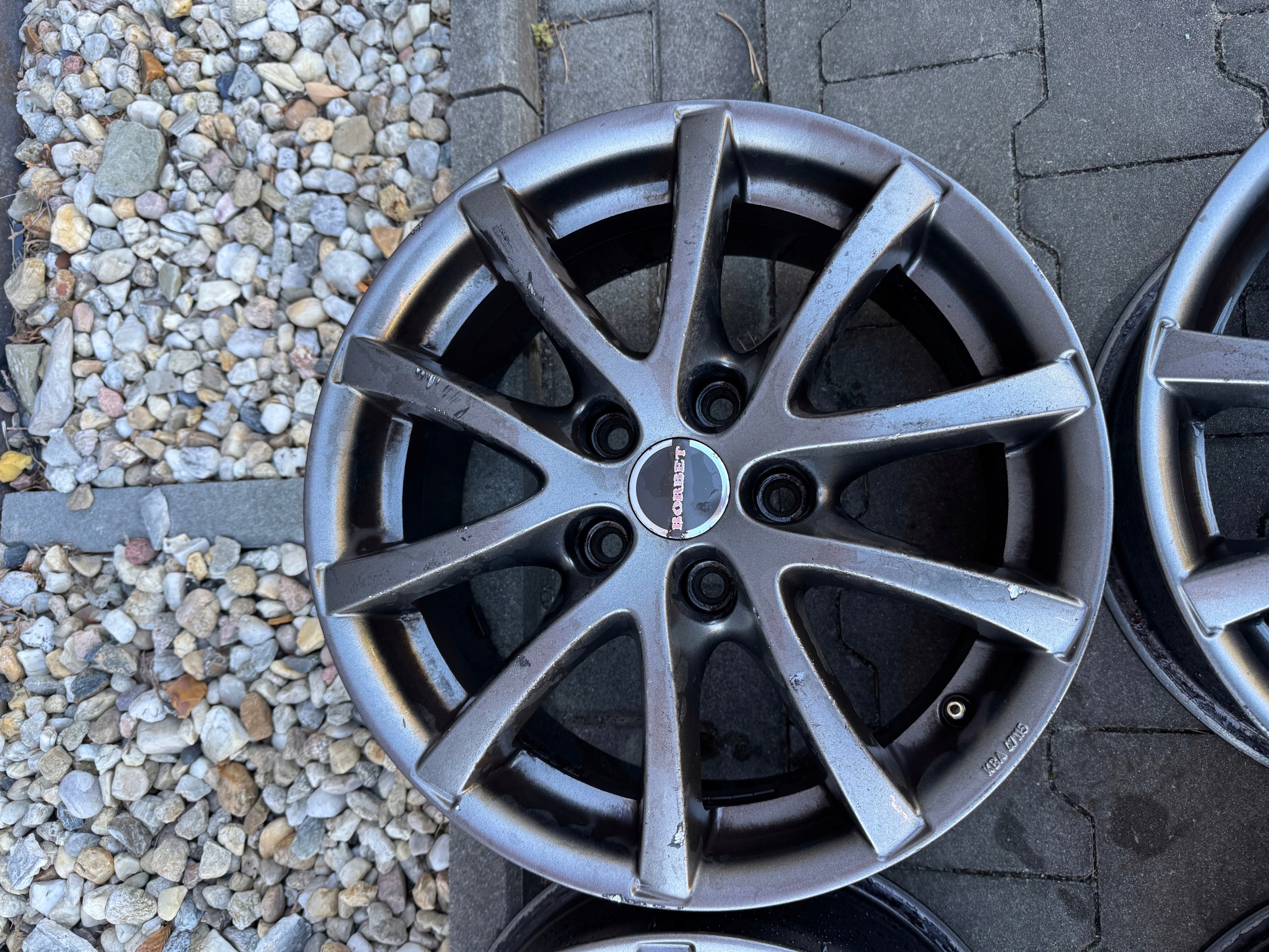 KOMPLET disky Borbet 6.5" x 16" 5x112 ET45 VW SKODA SEAT AUDI GOLF CADDY