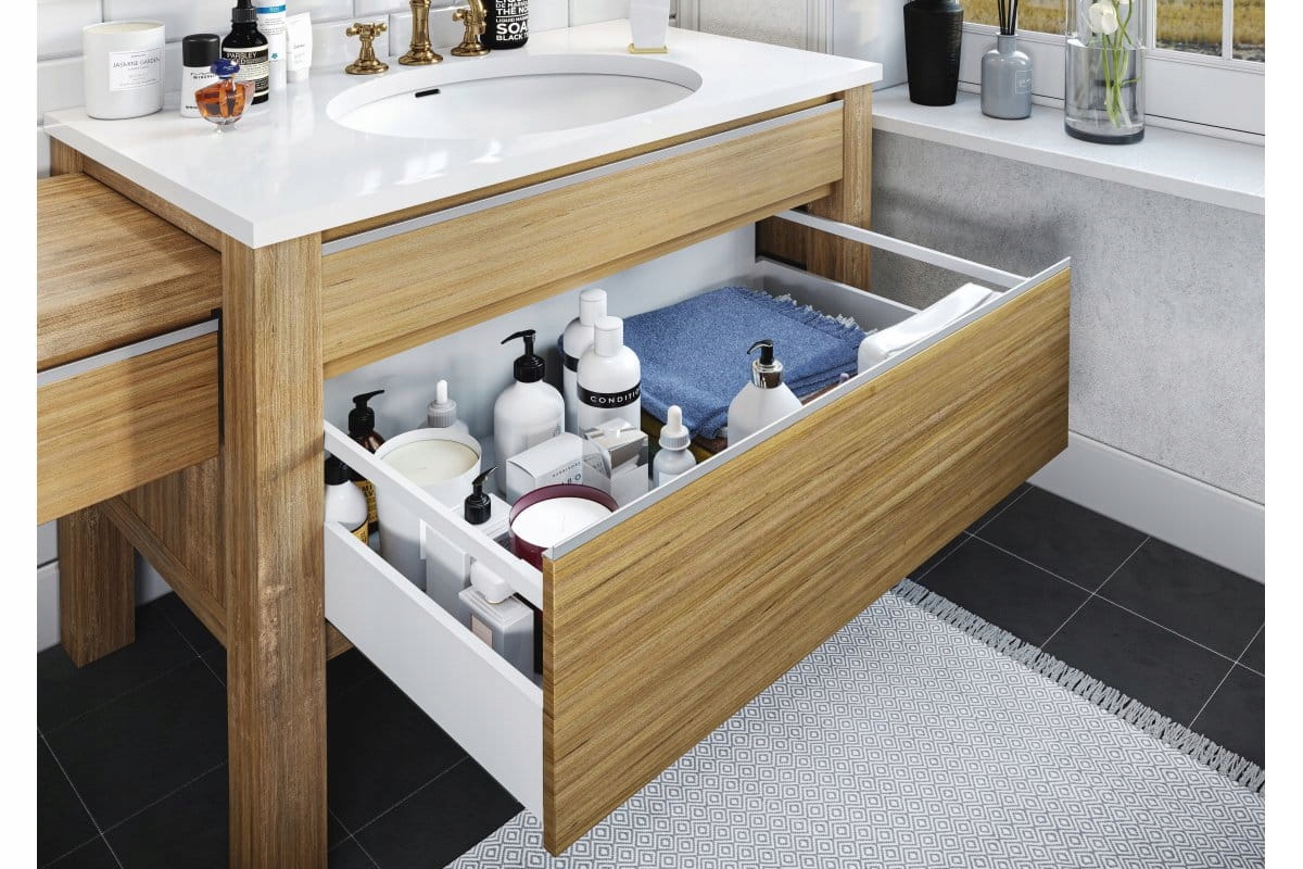 SZUFLADA GTV AXIS PRO 450B1 ŚREDNIA L450 H116 BIAŁA CICHY DOMYK WYSUW 40KG Szerokość mebla 45 cm