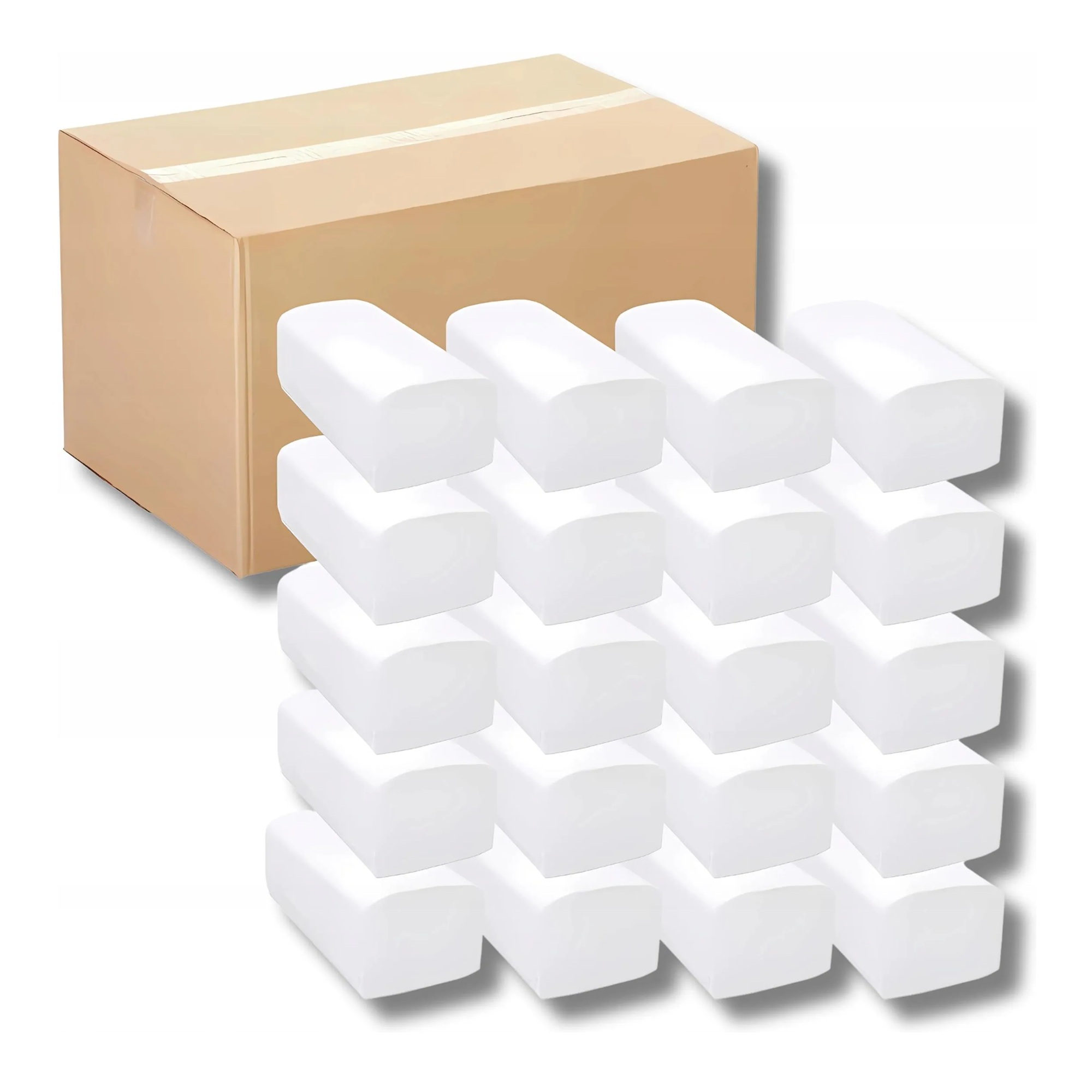 Levně Zz papír do zásobníku dávkovače Papírový ručník 20x150 Karton 3000 ks