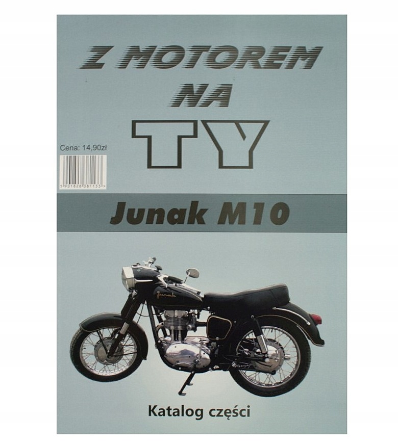 junak Katalog części schematy książka JUNAK M10 Z MOTOREM NA TY