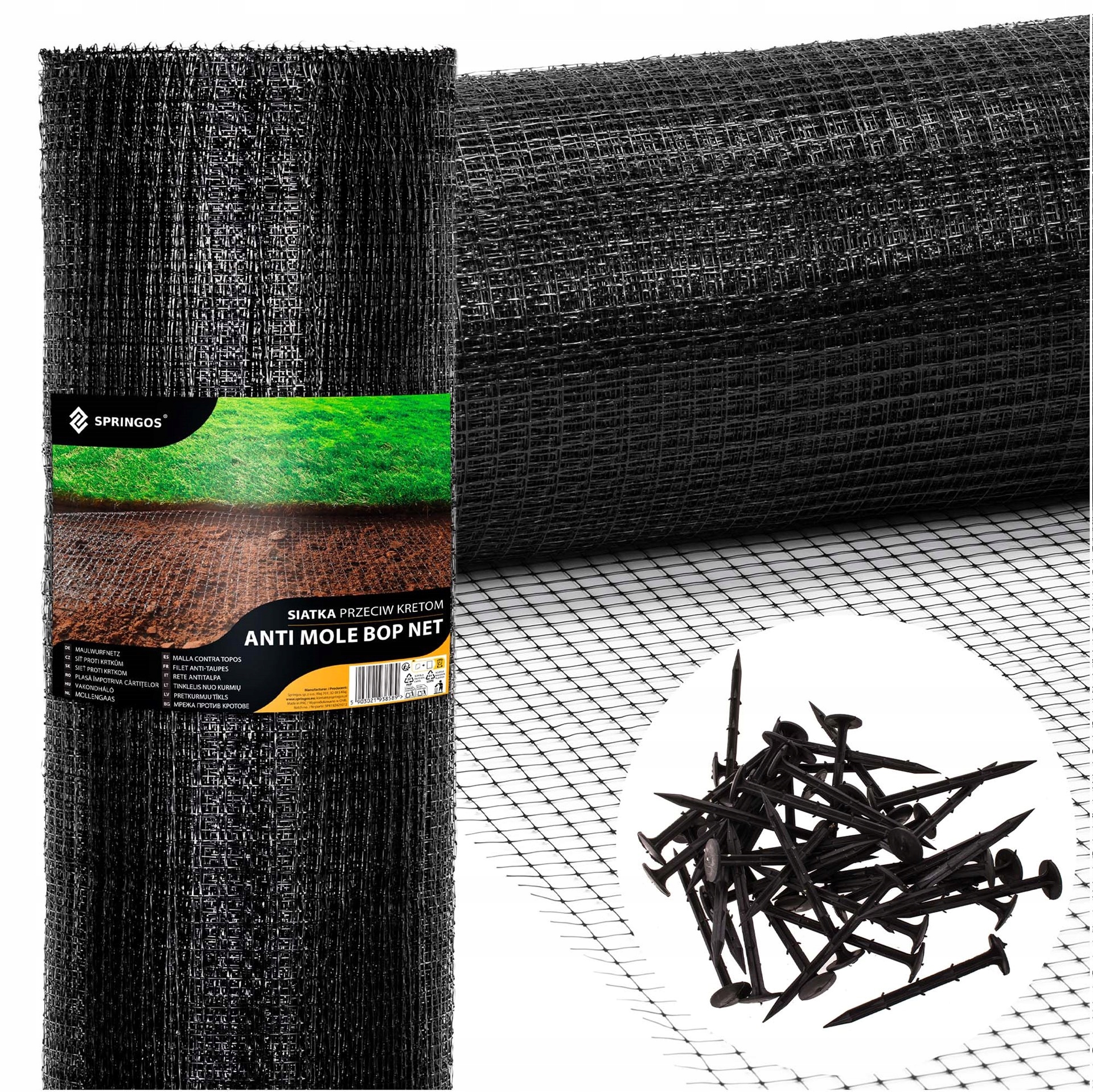 Sieťka Na Krtky Proti Krtkom Silná Premium 2x100 m 30g Odolná Kolíky