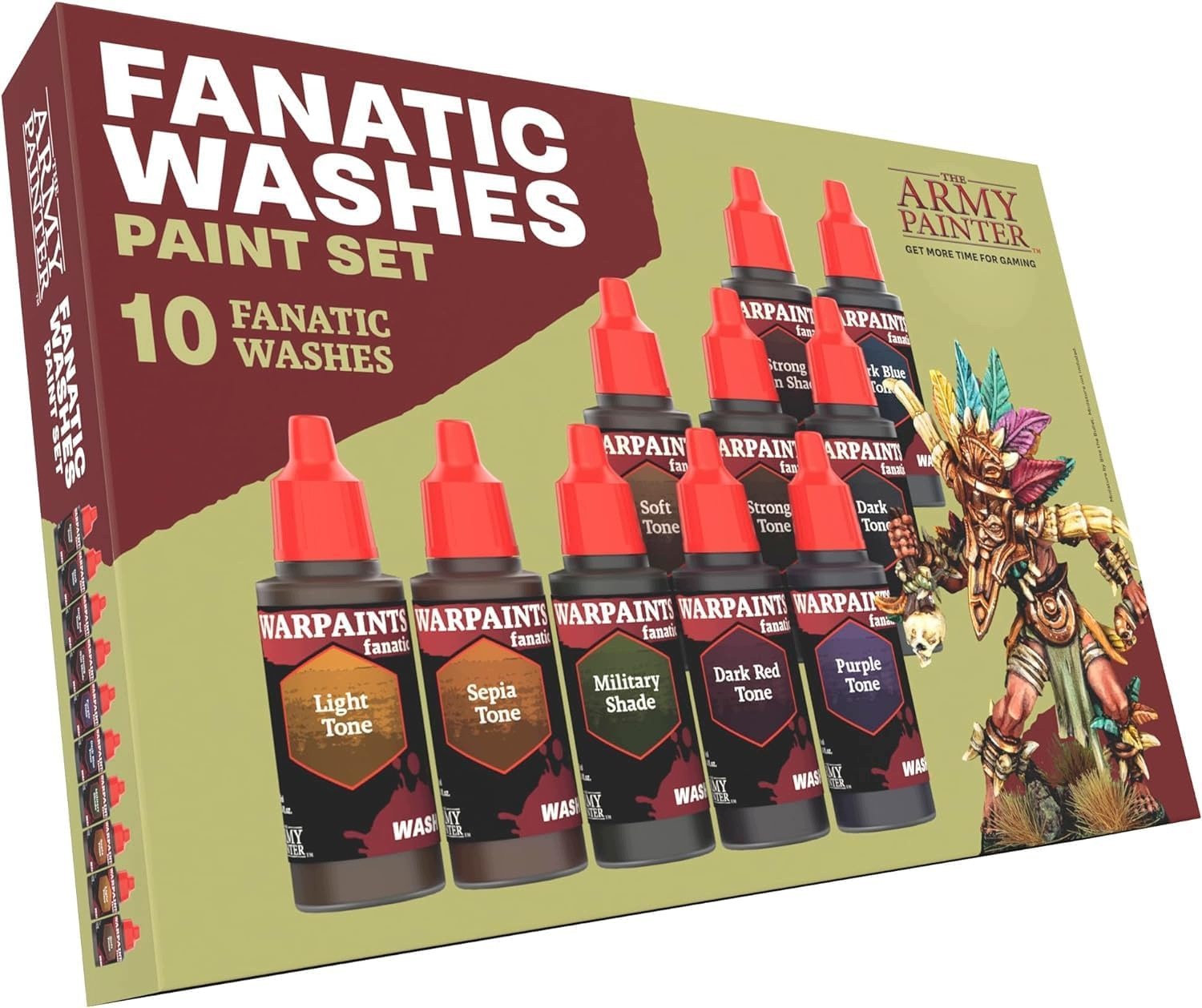 Sada Washových Barev 10X18 ML Pro Miniaturní Modelářské Stínování