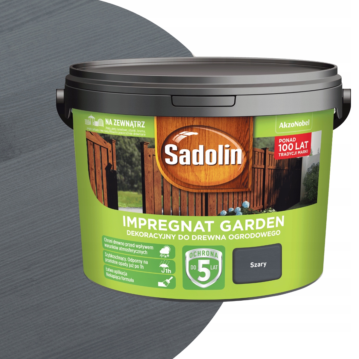 Sadolin Garden Impregnat Do Drewna 9L Szary