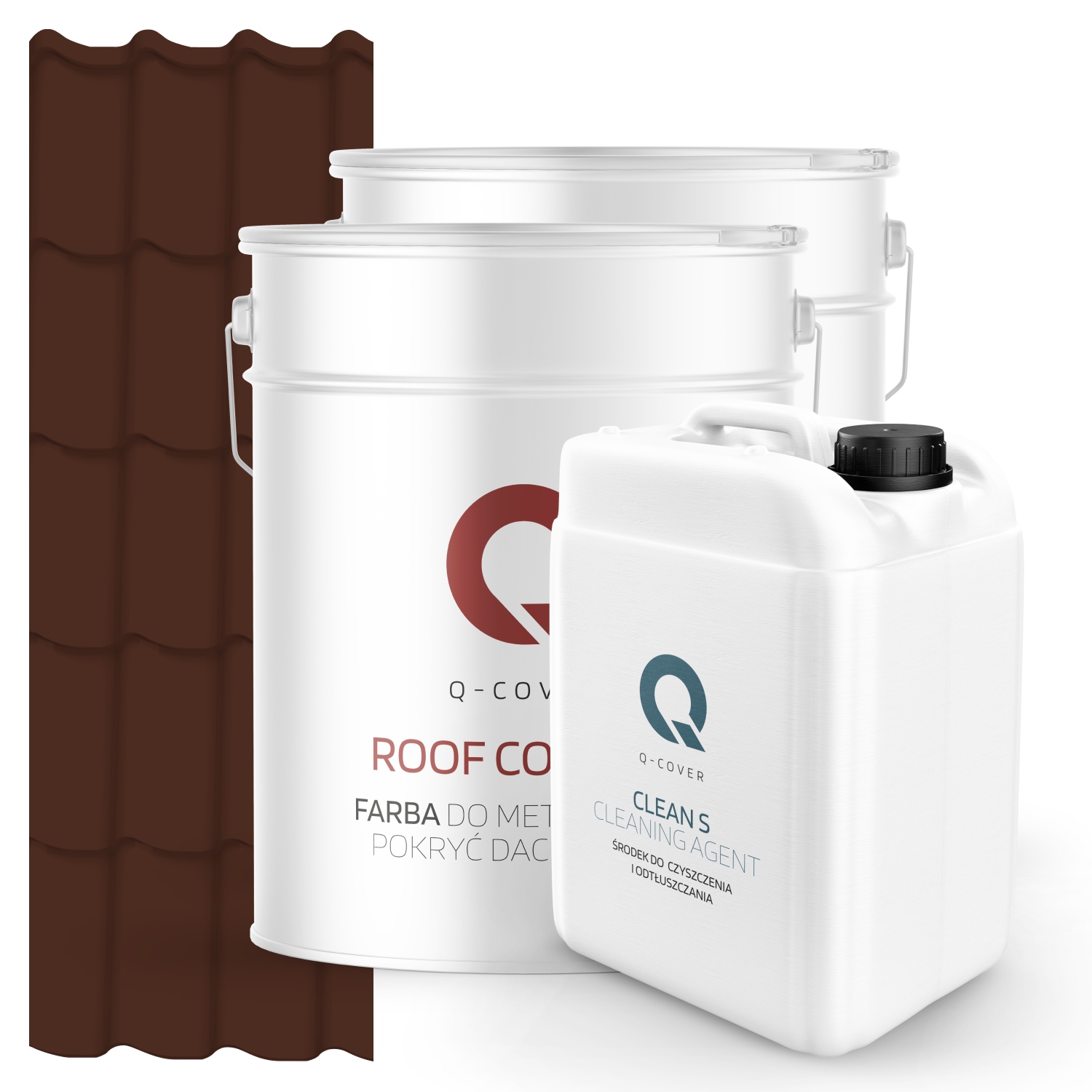 Farba Strecha Metal Podklad Odmasťovač Hnedá Teplá Ral 8016 74 m2 Lesk