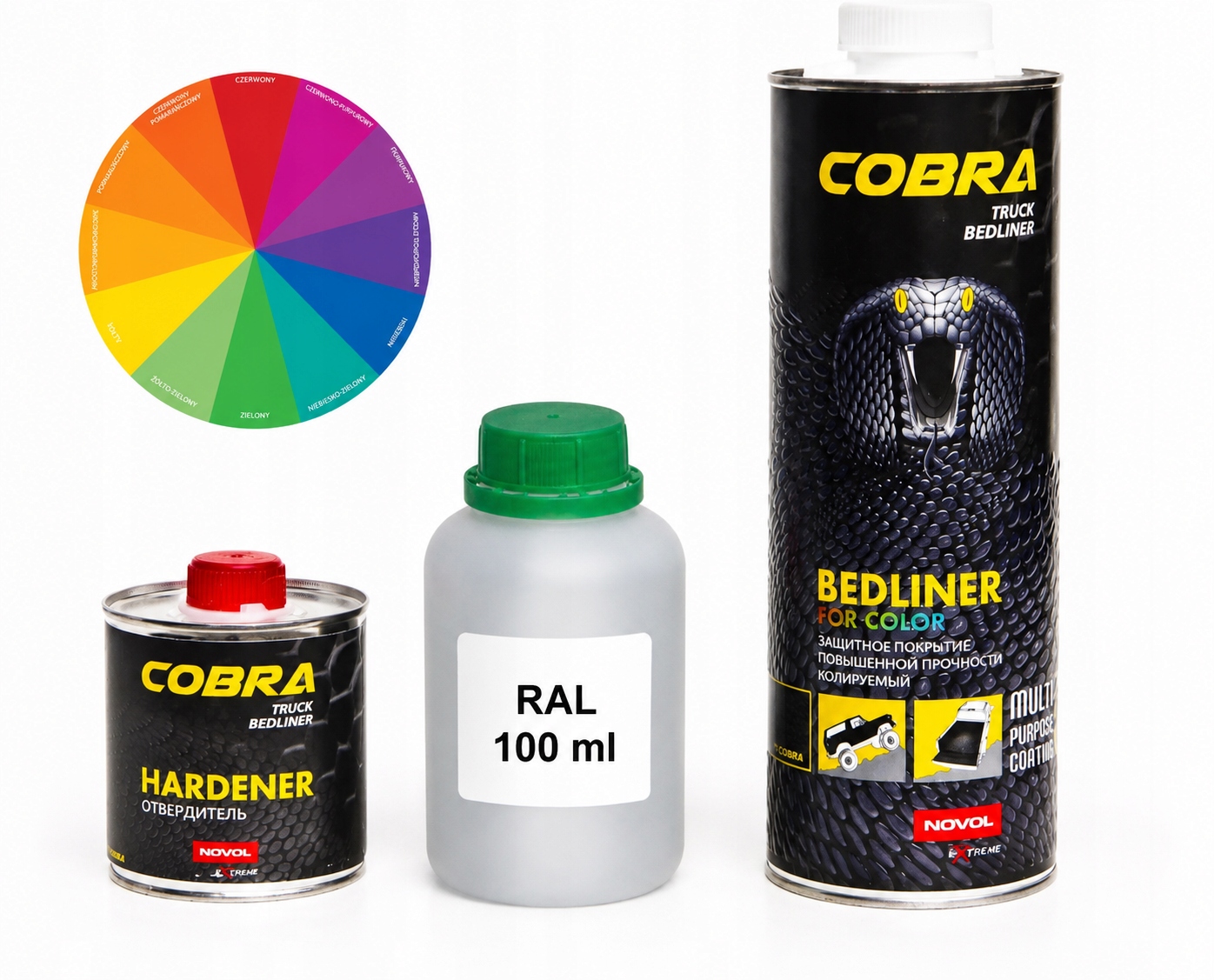 Cobra Novol Povlak Truck Bedliner Color 100 ml Ral