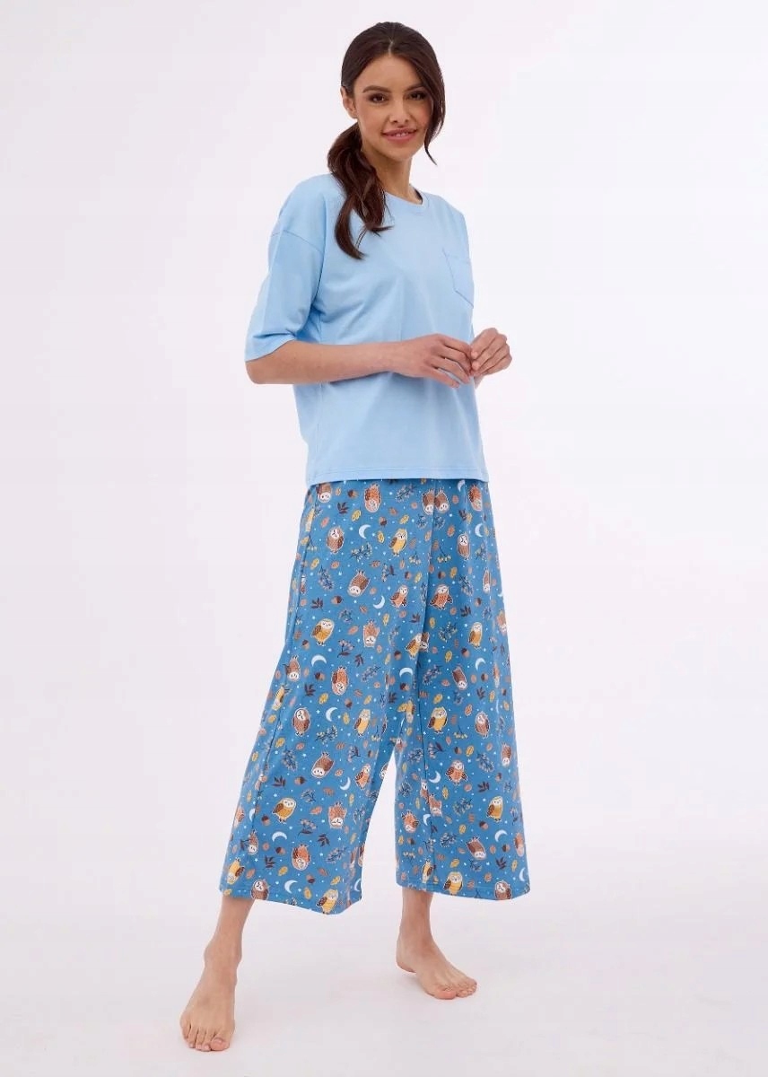 Dámské pyžamo 843/384 Alex 3/4 R XXL modré
