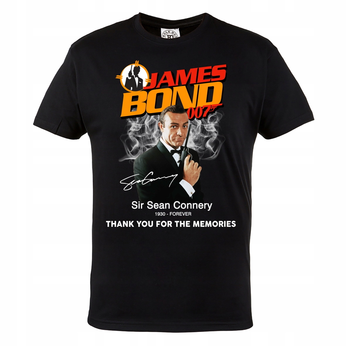 

Męska Koszulka Filmowa James Bond 007 Autograf