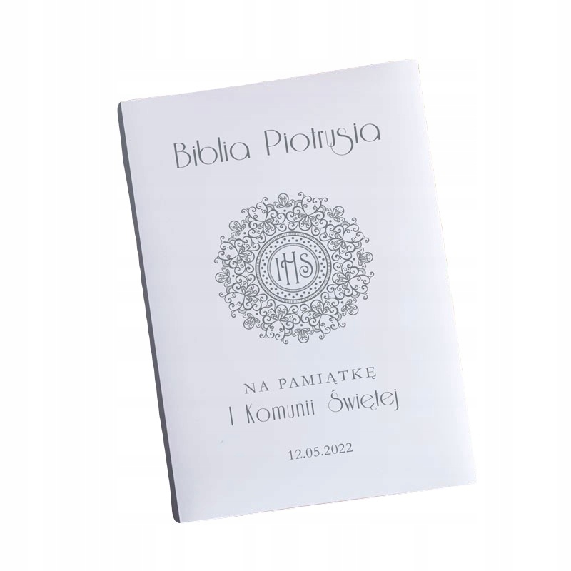 

Biblia Pamiątka I Komunii Imię obwoluta Hostia Lux