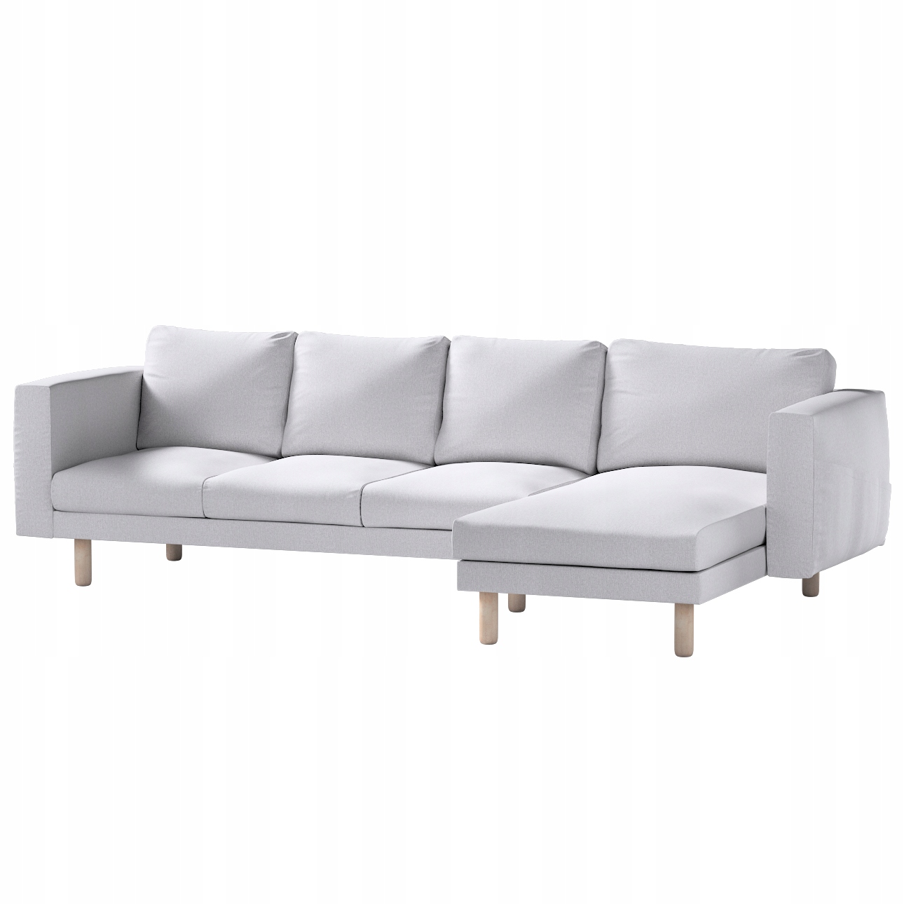 Dekoria potah na pohovku Norsborg pro 4 osoby s lenoškou Ikea, šedý