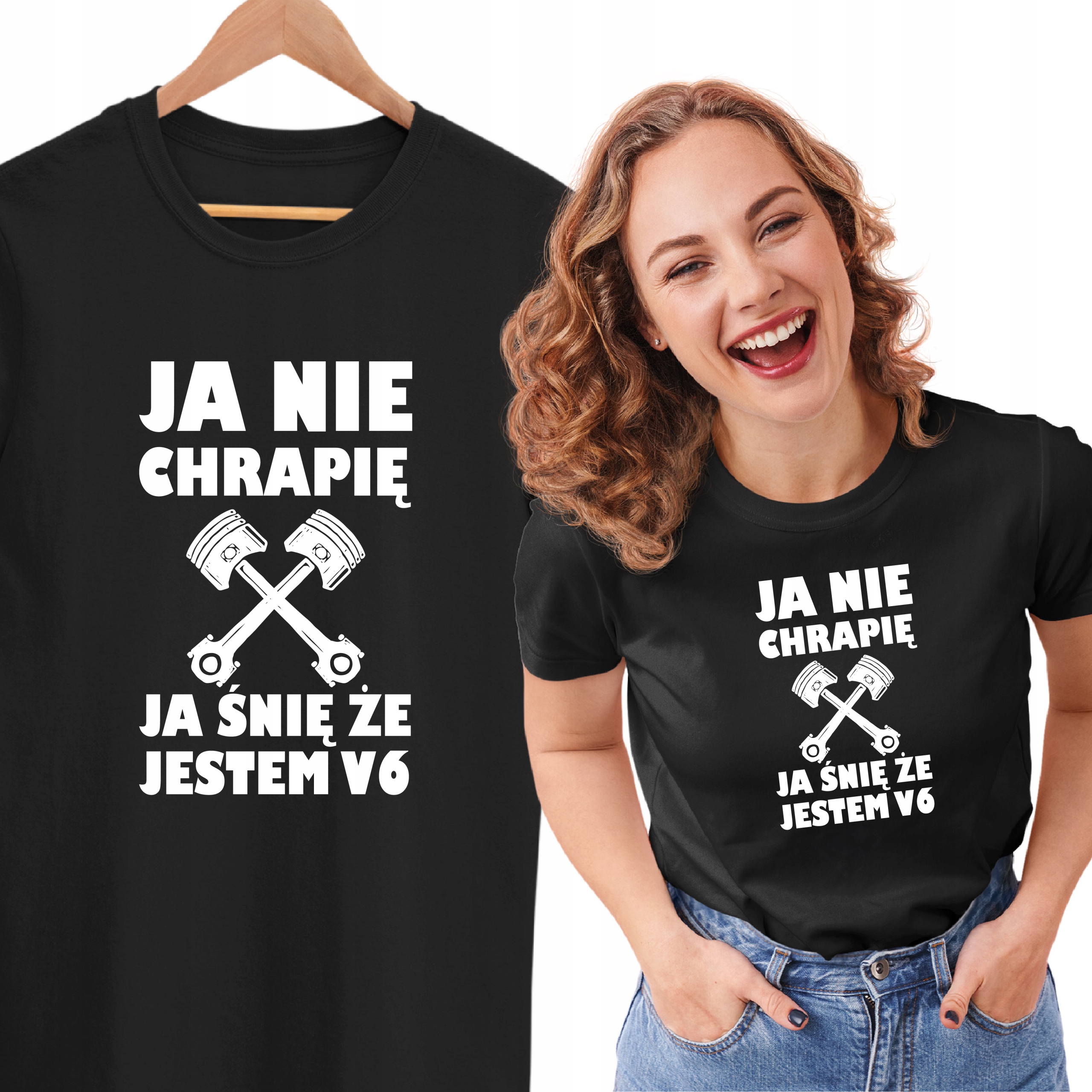 

Koszulka Nie Chrapię Ja Śnię Że Jestem V6 Silnik