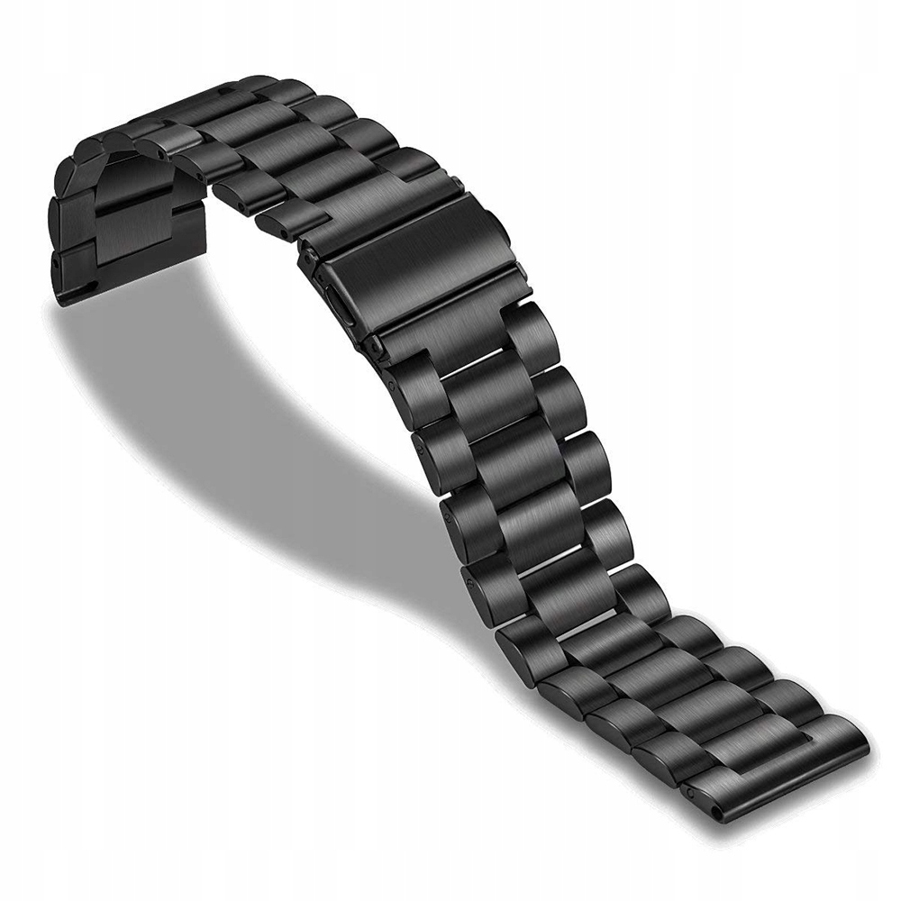 

Bransoleta Stalowa Smartwatch Zegarek 22mm czarna