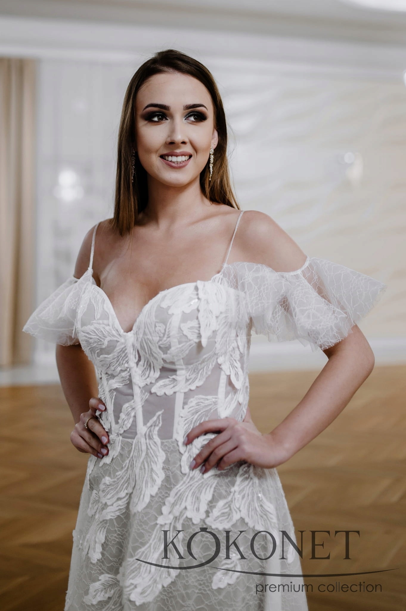 kolczyki ŚLUBNE boho PIĘKNE WISZĄCE okazałe ZŁOTE Kod producenta 8-0139