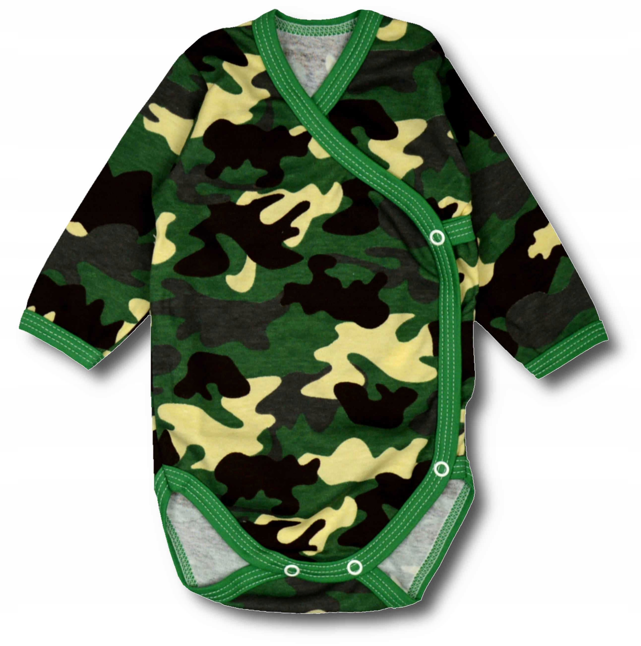 

Body dla chłopca bawełniane Kopertowe 56 moro