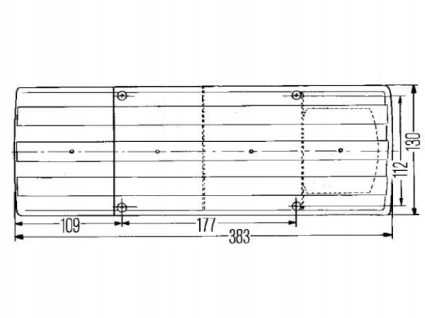 Lampa tylna Hella SBB do przyczepy uniwersalna Part number 140 036