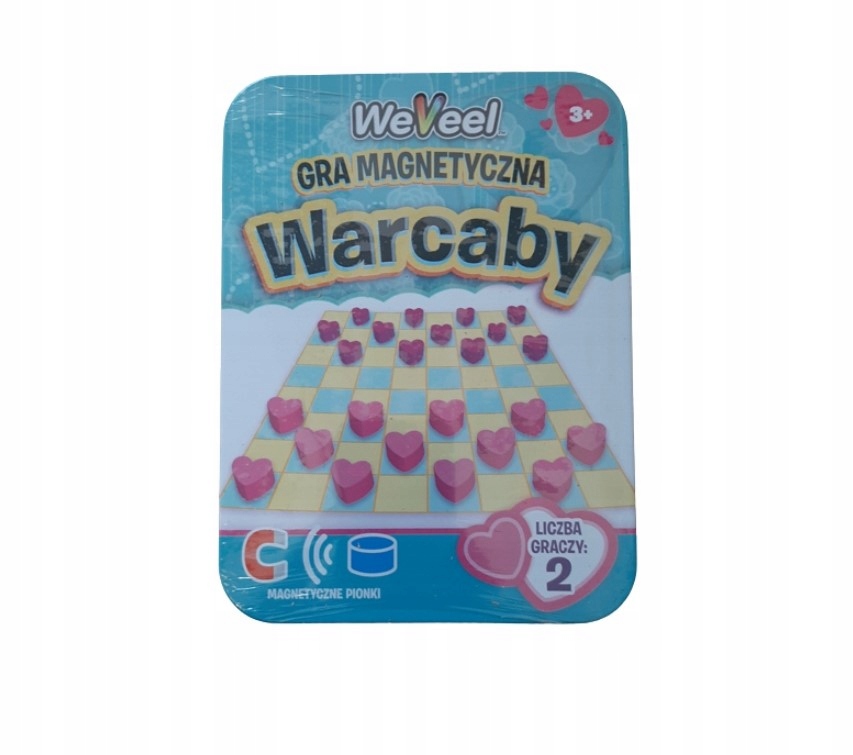 Gra magnetyczna Podróżna Warcaby WeVeel 3+