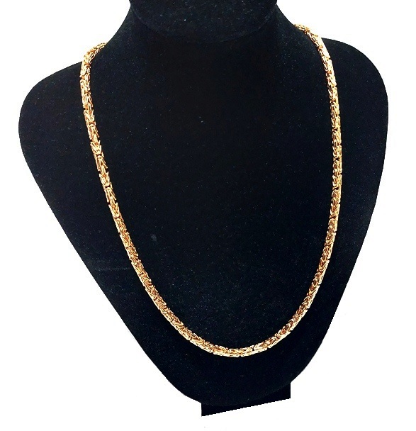 GRUBY NASZYJNIK ŁAŃCUCH MĘSKI WZÓR KRÓLEWSKI 55CM Marka Inna marka