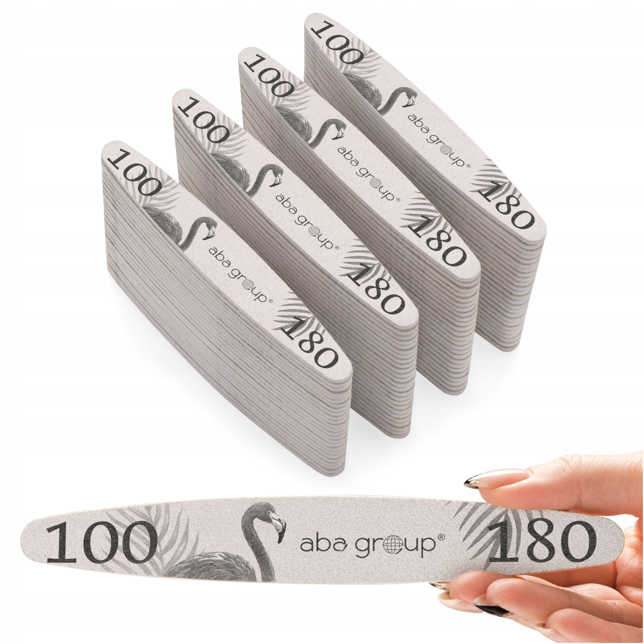 pilník na nehty 100/180 Elipsa Slim Aba Group Sada 100 ks