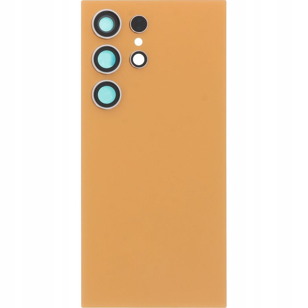 Zadní kryt, zadní sklo pro Samsung Galaxy S24 Ultra, oranžová barva