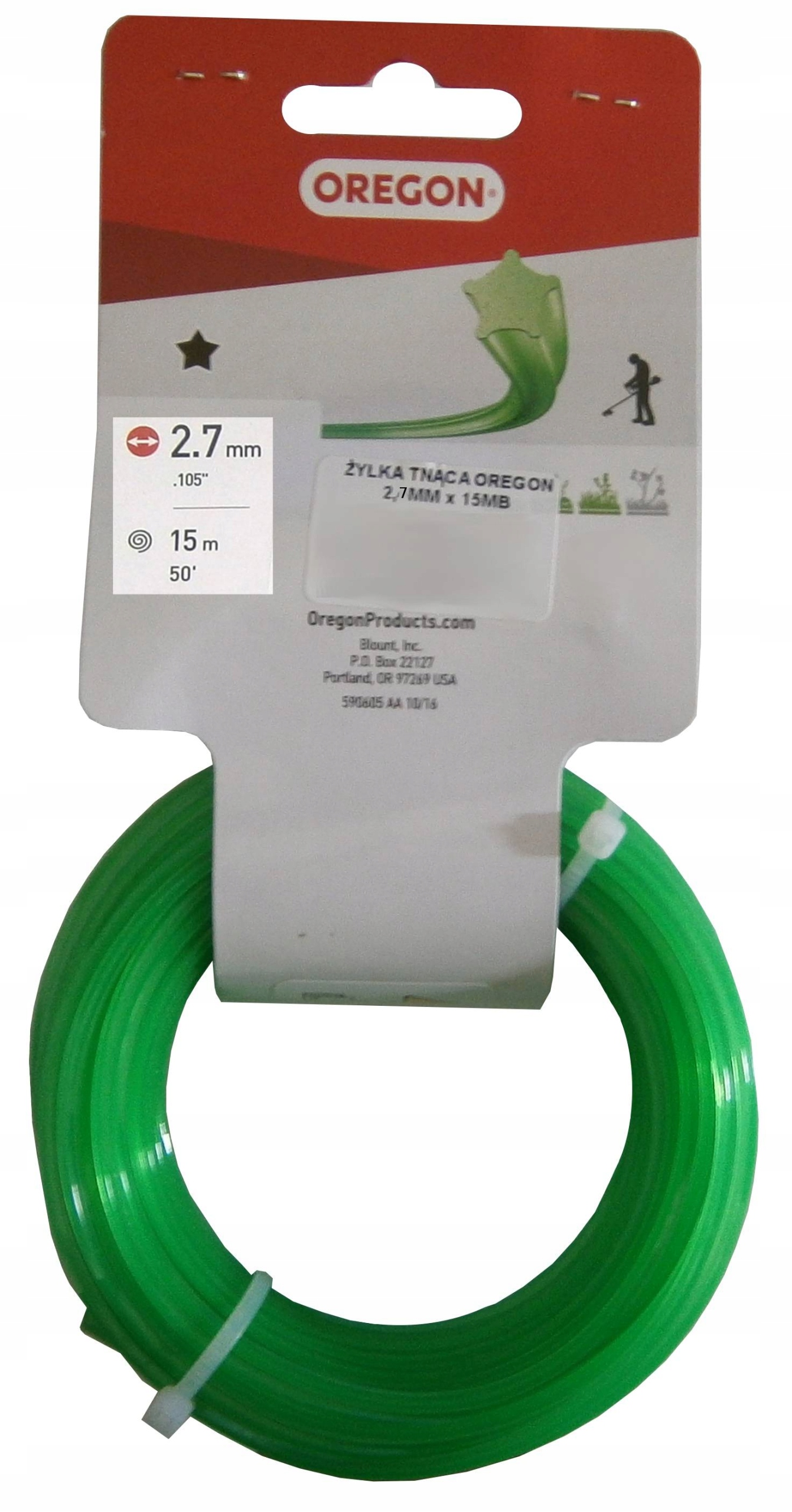 

Żyłka Tnąca Oregon 2,7MM x 15MB Etykieta Gwiazdka