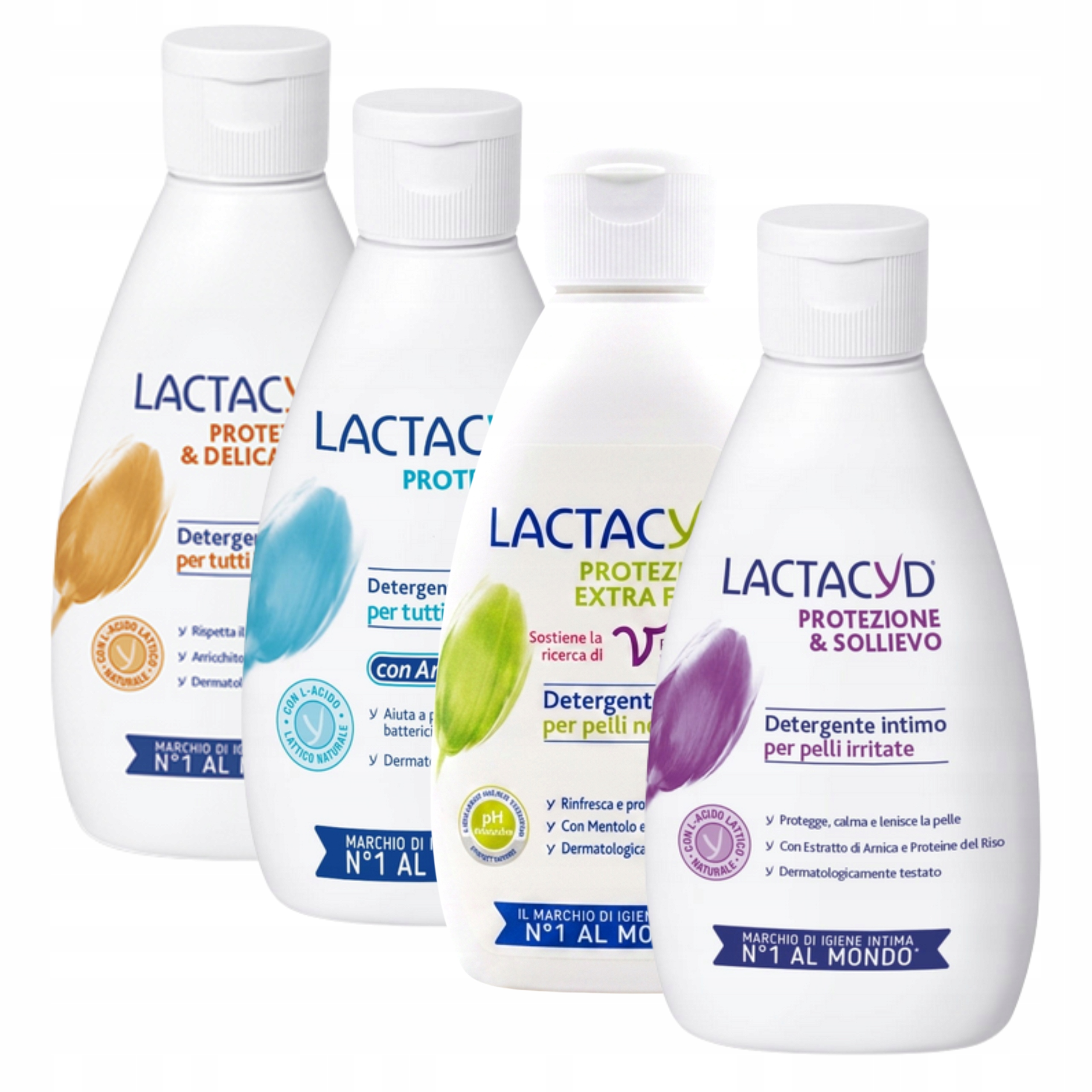 4x Płyn Do Higieny Intymnej Lactacyd Dla Kobiet z Kwasem Mlekowym MIX 200ml